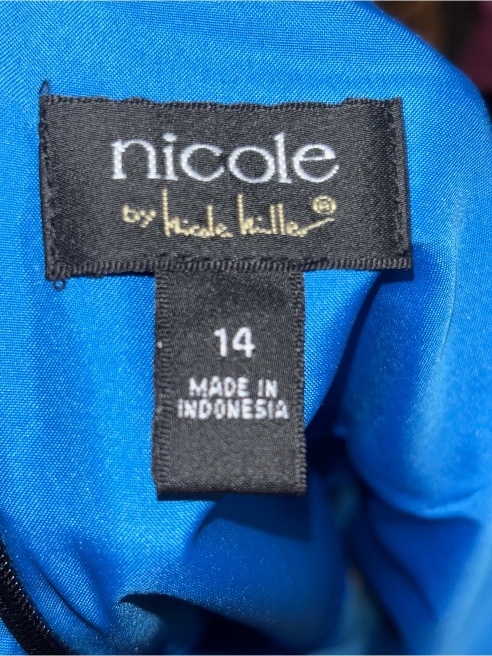 NICOLE BY NICOLE MILLER Artsy Spaghetti Strap Cropped Tank Top with Peplum Waist - Picture 6 of 6